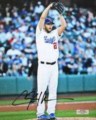 Clayton Kershaw Los Angeles Dodgers Signed Autographed 8" x 10" Stretch Photo Heritage Authentication COA