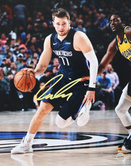 Luka Doncic Dallas Mavericks Signed Autographed 8" x 10" Drbbling Photo PRO-Cert COA