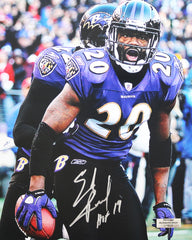 Ed Reed Baltimore Ravens Signed Autographed 8" x 10" Photo Heritage Authentication COA