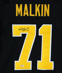 Evgeni Malkin Pittsburgh Penguins Signed Autographed Black #71 Custom Jersey Beckett COA