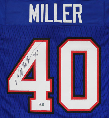 Von Miller Buffalo Bills Signed Autographed Blue #40 Custom Jersey Global COA