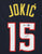 Nikola Jokic Denver Nuggets Signed Autographed Dark Blue #15 Custom Jersey Beckett Witness Certification