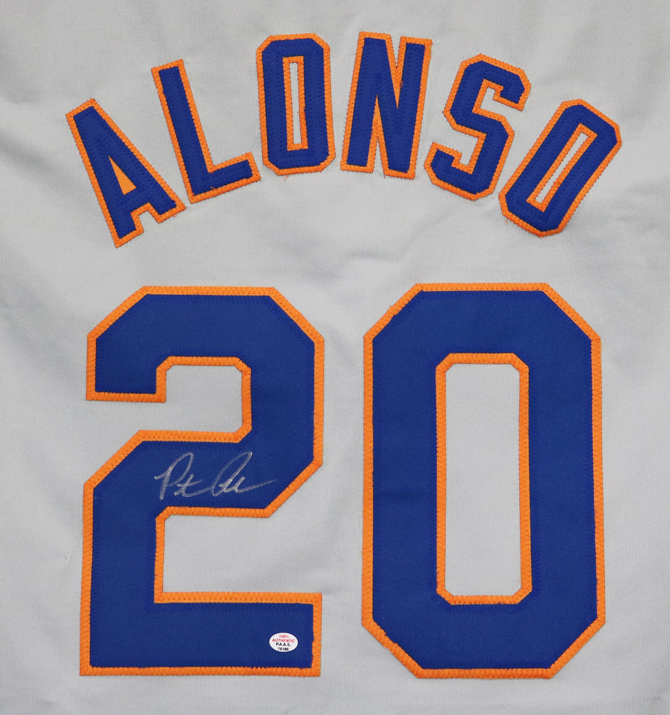 Pete Alonso New York Mets Signed Autographed Gray #20 Custom