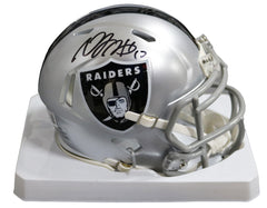 Davante Adams Las Vegas Raiders Signed Autographed Football Mini Helmet Beckett Witness Certification