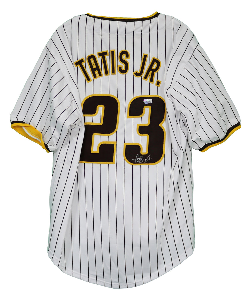 Fernando Tatis Jr. San Diego Padres Signed Pinstripe Custom Jersey – Sports- Autographs.com