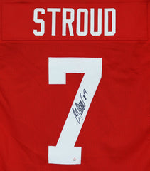 CJ Stroud Ohio State Buckeyes Signed Autographed Red #7 Custom Jersey PAAS COA