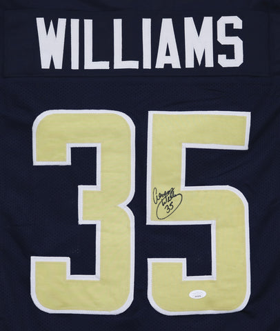 Aeneas Williams St. Louis Rams Signed Autographed Blue #35 Custom Jersey JSA Witnessed COA