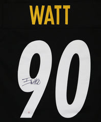 T.J. Watt Pittsburgh Steelers Signed Autographed Black #90 Custom Jersey PAAS COA