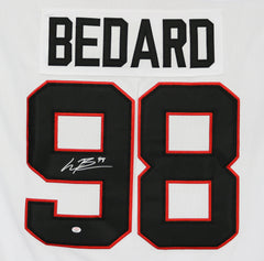 Connor Bedard Chicago Blackhawks Signed Autographed White #98 Jersey PAAS COA