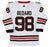 Connor Bedard Chicago Blackhawks Signed Autographed White #98 Jersey PAAS COA