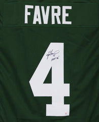 Brett Favre Green Bay Packers Signed Autographed Green #4 Custom Jersey PAAS COA
