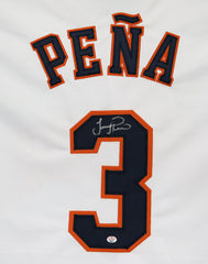 Jeremy Pena Houston Astros Signed Autographed White #3 Custom Jersey PAAS COA