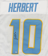 Justin Herbert Los Angeles Chargers Signed Autographed White #10 Custom Jersey PAAS COA