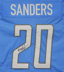 Barry Sanders Detroit Lions Signed Autographed Blue #20 Custom Jersey PAAS COA