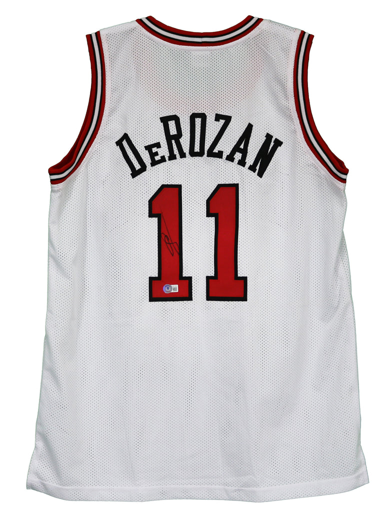 DeMar DeRozan Chicago Bulls Signed Autographed White #11 Custom Jersey –