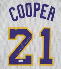 Michael Cooper Los Angeles Lakers Signed Autographed White #21 Custom Jersey JSA Witnessed COA