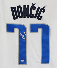Luka Doncic Dallas Mavericks Signed Autographed White #77 Jersey PAAS COA