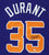 Kevin Durant Phoenix Suns Signed Autographed Purple #35 Jersey PAAS COA