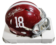 Derrick Henry Alabama Crimson Tide Signed Autographed Speed Mini Helmet PAAS COA