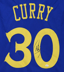 Stephen Curry Golden State Warriors Signed Autographed Blue #30 Custom Jersey PAAS COA