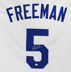 Freddie Freeman Los Angeles Dodgers Signed Autographed White #5 Custom Jersey PAAS COA