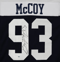 Gerald McCoy Dallas Cowboys Signed Autographed Blue #93 Custom Jersey