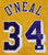 Shaquille O'Neal Los Angeles Lakers Signed Autographed Yellow #34 Custom Jersey JSA COA