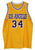 Shaquille O'Neal Los Angeles Lakers Signed Autographed Yellow #34 Custom Jersey JSA COA
