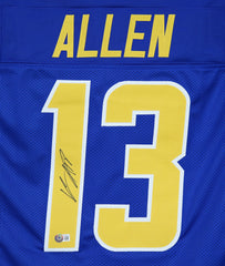 Keenan Allen Los Angeles Chargers Signed Autographed Blue #13 Custom Jersey Beckett Witness Certification