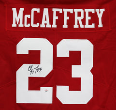 Christian McCaffrey San Francisco 49ers Signed Autographed Red #23 Jersey PAAS COA