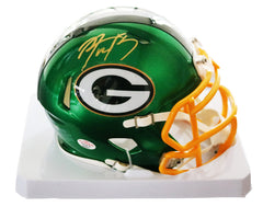 Aaron Rodgers Green Bay Packers Signed Autographed Flash Speed Mini Helmet PAAS COA