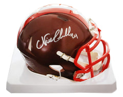Nick Chubb Cleveland Browns Signed Autographed Flash Alternate Speed Mini Helmet PAAS COA