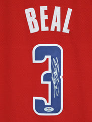 Bradley Beal Washington Wizards Signed Autographed Red #3 Jersey PSA/DNA COA Sticker Hologram Only