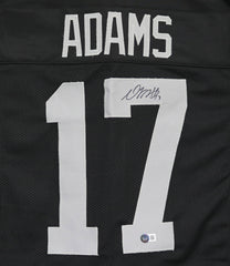Davante Adams Las Vegas Raiders Signed Autographed Black #17 Custom Jersey Beckett Witness Certification