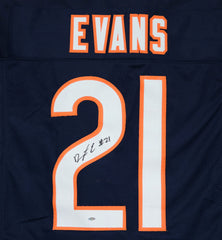 Darrynton Evans Chicago Bears Signed Autographed Blue #21 Custom Jersey