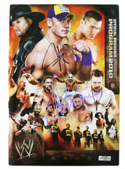 John Cena and The Undertaker Signed Autographed WWE Official Souvenir Program 2010 Heritage Authentication COA