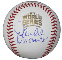 Joe Maddon Chicago Cubs Signed Autographed Rawlings Official 2016 World Series Baseball JSA COA Sticker Hologram Only