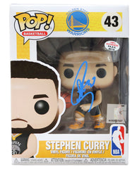 Stephen Curry Golden State Warriors Signed Autographed NBA FUNKO POP #43 Vinyl Figure PAAS COA