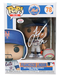 Francisco Lindor New York Mets Signed Autographed MLB FUNKO POP #78 Vinyl Figure PAAS COA