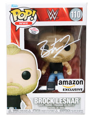 Brock Lesnar Signed Autographed WWE FUNKO POP #110 Vinyl Figure PAAS COA
