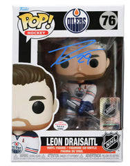 Leon Draisaitl Edmonton Oilers Signed Autographed NHL FUNKO POP #76 Vinyl Figure PAAS COA