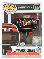Ja'Marr Chase Cincinnati Bengals Signed Autographed NFL FUNKO POP #177 Vinyl Figure PAAS COA