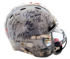 Ohio State Buckeyes 2012 Undefeated Team Signed Autographed Riddell Game Used Full Size Helmet