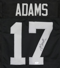 Davante Adams Las Vegas Raiders Signed Autographed Black #17 Custom Jersey Five Star Grading COA
