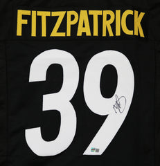 Minkah Fitzpatrick Pittsburgh Steelers Signed Autographed Black #39 Custom Jersey Total Sports Enterprises TSE COA Sticker Hologram