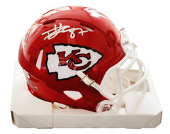 Travis Kelce Kansas City Chiefs Signed Autographed Speed Mini Helmet PAAS COA