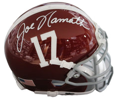 Joe Namath Alabama Crimson Tide Signed Autographed Football Mini Helmet Global COA