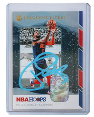 Paul George Los Angeles Clippers Signed Autographed 2019-20 Panini Hoops #12 Basketball Card Five Star Grading Certified