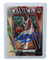 Kawhi Leonard Los Angeles Clippers Signed Autographed 2020-21 Panini Mosaic #3 Basketball Card Five Star Grading Certified