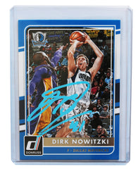 Dirk Nowitzki Dallas Mavericks Signed Autographed 2015-16 Panini Donruss #196 Basketball Card Five Star Grading Certified
